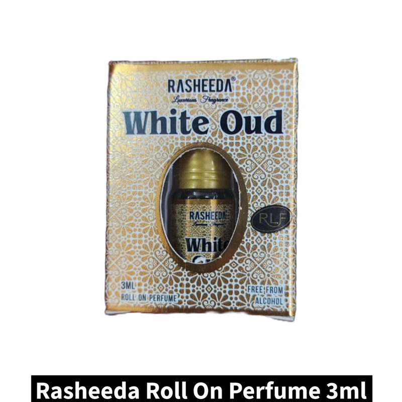 Rasheeda White Oud Roll On Perfume (3ml)(Pack of 1)