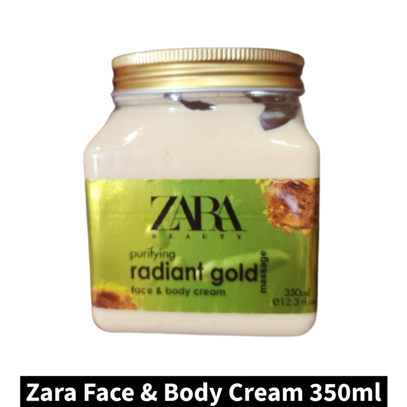 Zara Beauty Radiant Gold Face & Body Cream (350ml)(Pack of 1)