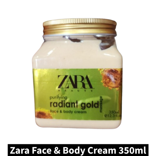 Zara Beauty Radiant Gold Face & Body Cream (350ml)(Pack of 1)