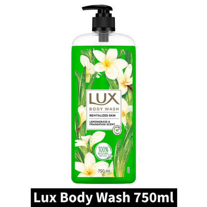 Lux Lemongrass & Frangipani Scent Body Wash (750ml)(Pack of 1)