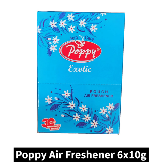 Poppy Exotic Pouch Air Freshener (6x10gm)(Pack of 1)