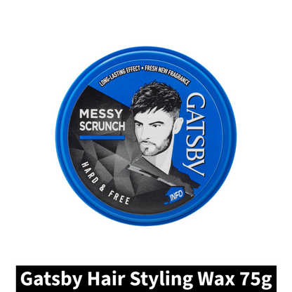 Gatsby Messy Scrunch Hair Styling Wax (75gm)(Pack of 1)