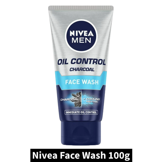 Nivea Men Oil Control Charcoal Face Wash (100gm)(Pack of 1)