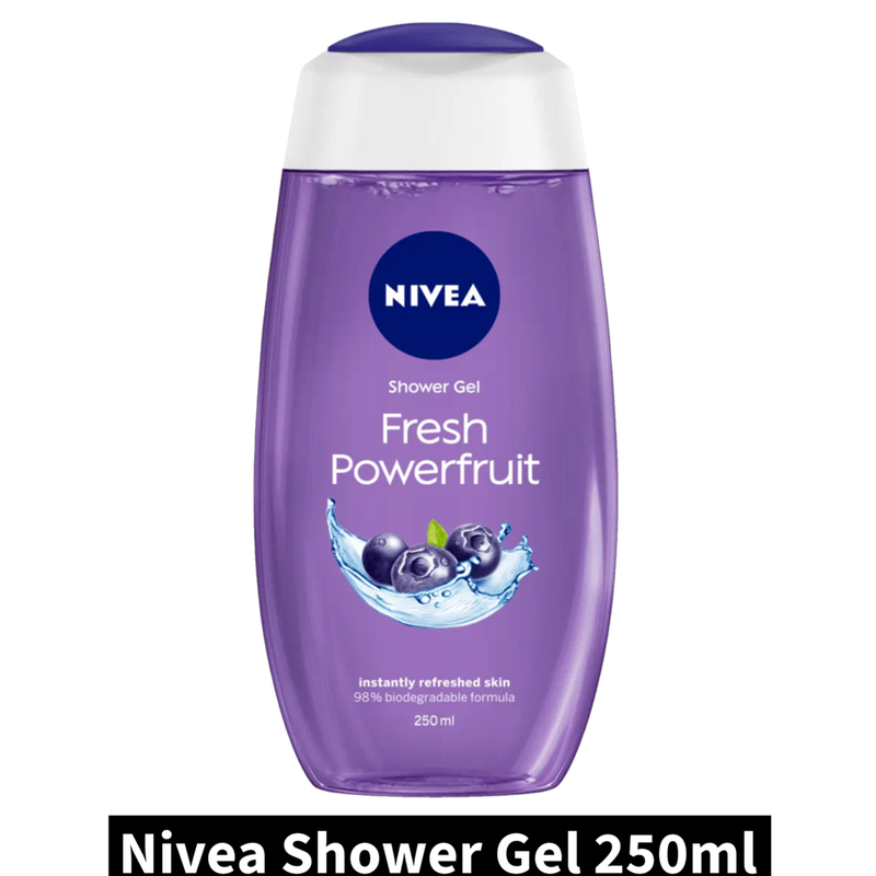 Nivea Fresh Powerfruit Shower Gel (250ml)(Pack of 1)