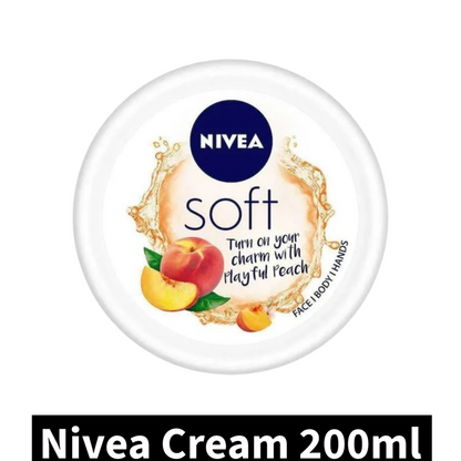 Nivea Soft Peach & Vanilla Cream (200ml)(Pack of 1)