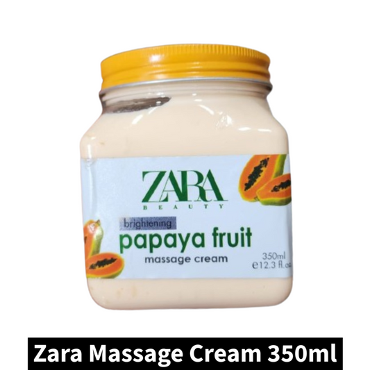 Zara Beauty Papaya Fruit Massage Cream (350ml)(Pack of 1)