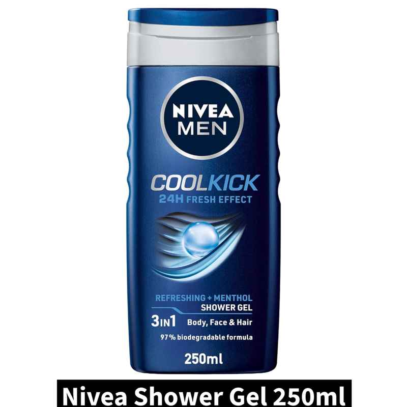 Nivea Men CoolKick Shower Gel (250ml)(Pack of 1)