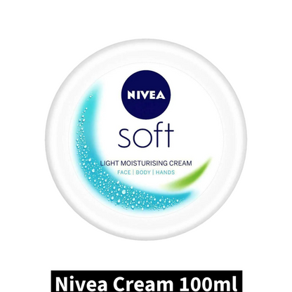 Nivea Soft Light Moisturising Cream (100ml)(Pack of 1)