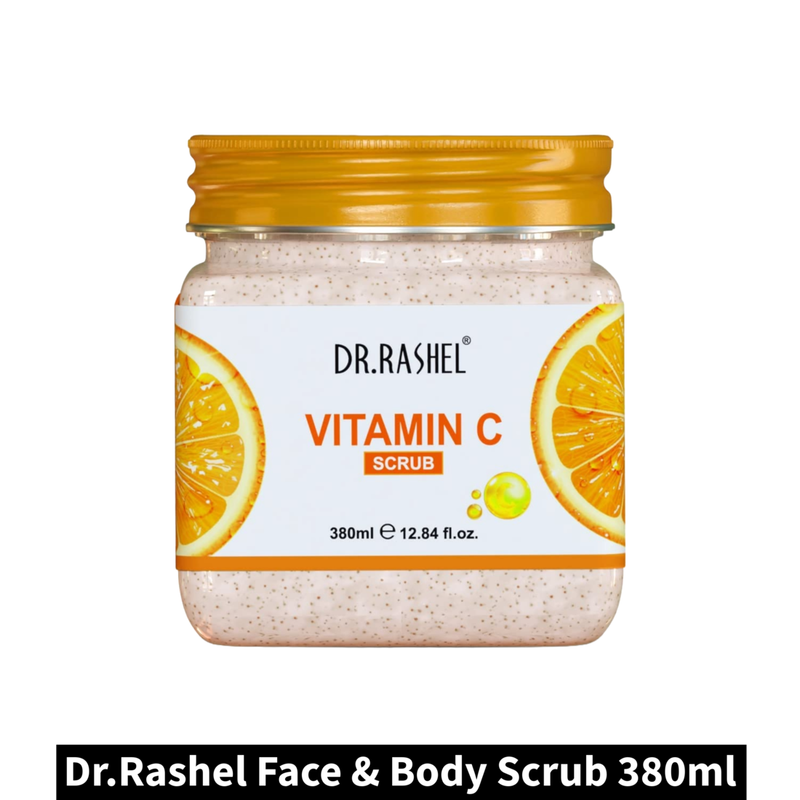 Dr.Rashel Vitamin C Face & Body Scrub (380ml)(Pack of 1)