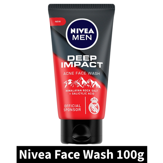 Nivea Men Deep Impact Acne Face Wash (100gm)(Pack of 1)