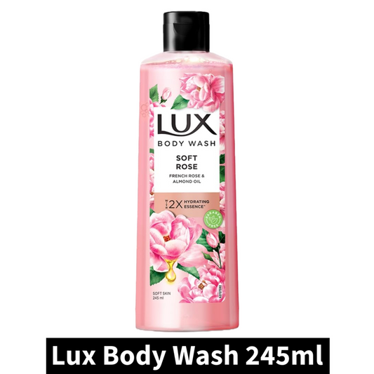 Lux French Rose & Almond Oil Body Wash (245ml)(Pack of 1)