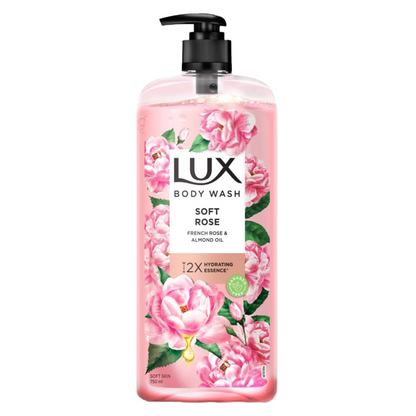 Lux Soft Rose French Rose & Almond Oil Body Wash 750ml