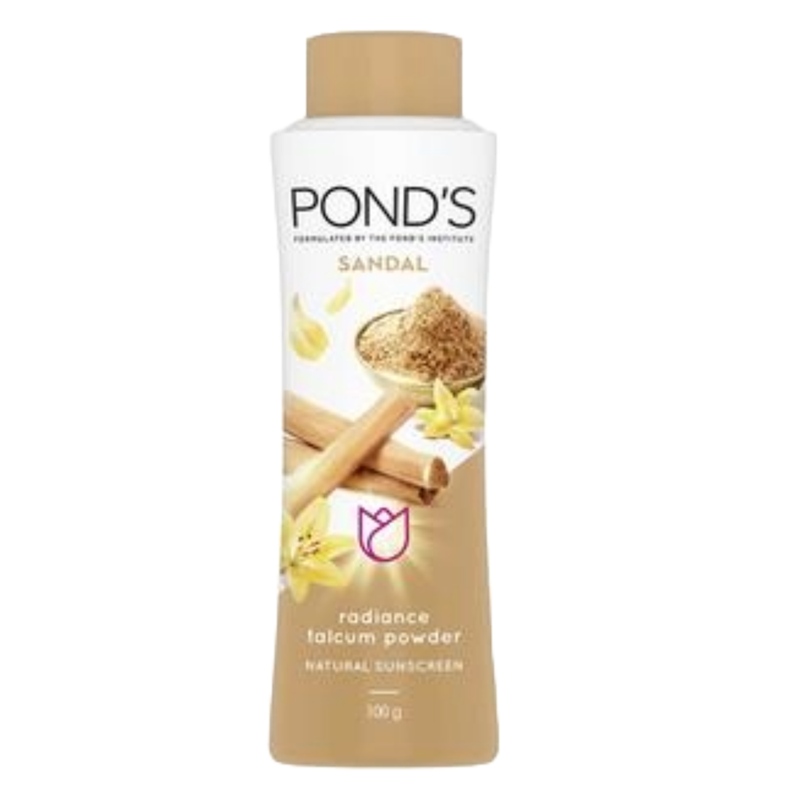 Ponds Sandal Natural Sunscreen Radiance Talcum Powder, 100 gm