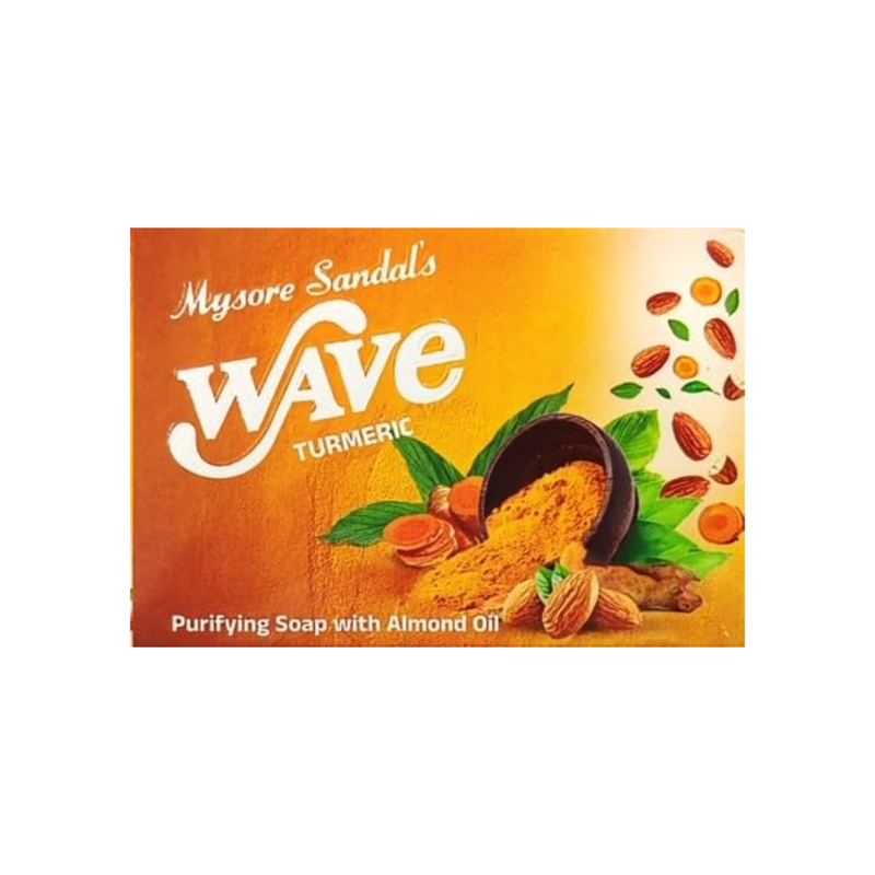 Mysore Sandal Wave Turmeric Purifying With Almond Oil Soap 100g