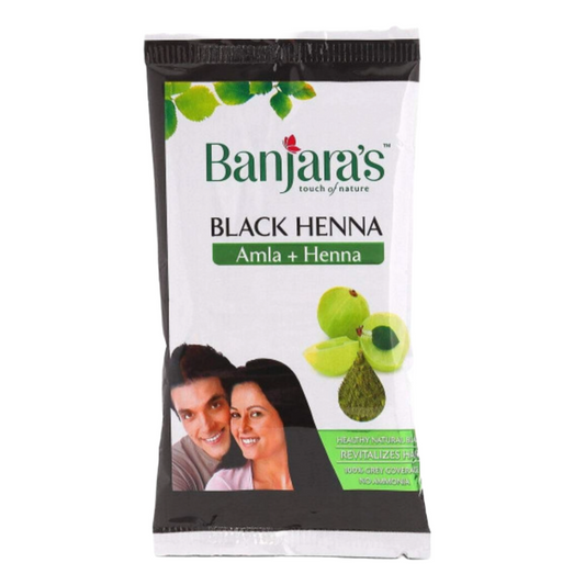 Banjaras Black Henna Amla + Henna Hair Color 20g