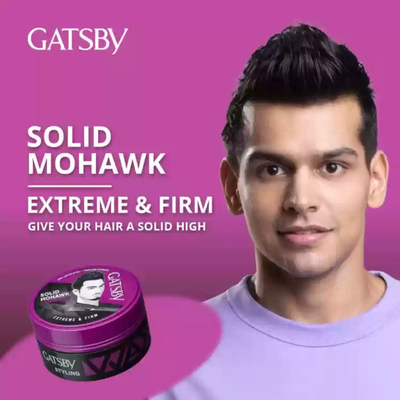 Solid Mohawk Gatsby Extreme & Firm Hair Styling Wax 25g