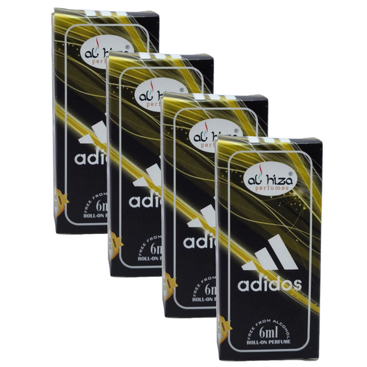 Al Hiza Adidos Roll On Perfume 6ml Pack of 4