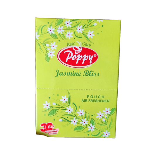 Poppy Natural Fresh Jasmine Bliss Pouch Air Freshener 6x10g