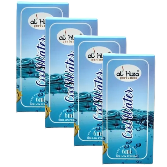 Al Hiza Cool Water Roll On Perfume 6ml Pack of 4