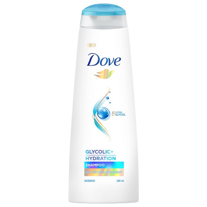 Dove 5% Hydra Glycol Glycolic + Hydration Shampoo 340ml