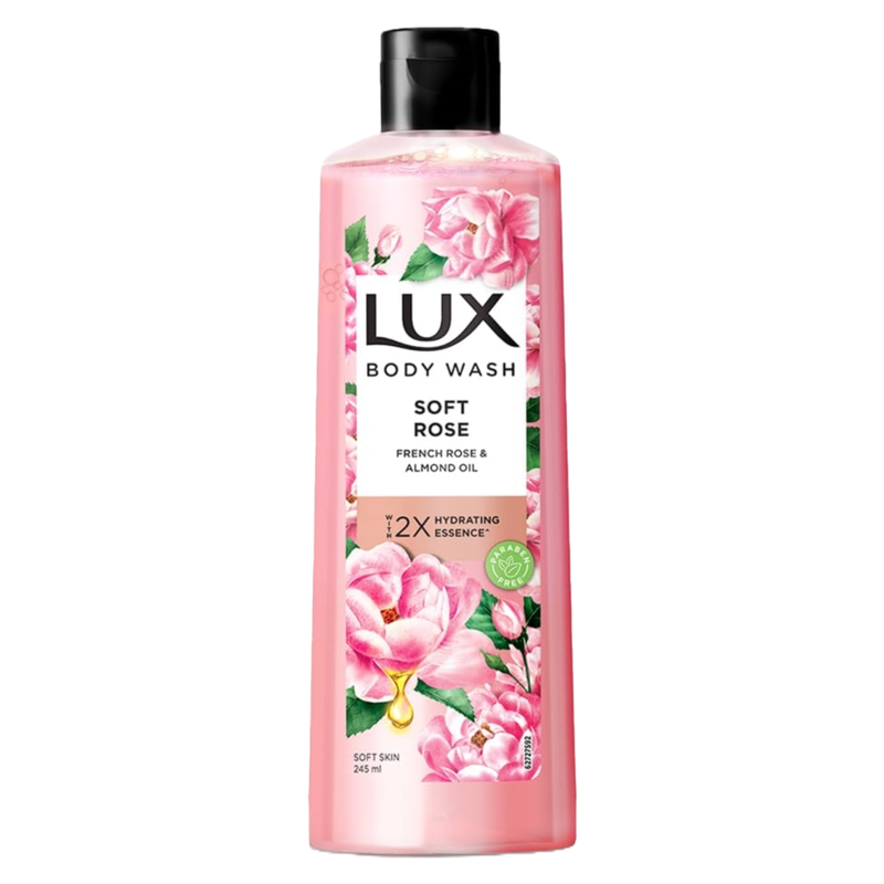 Lux Soft Rose French Rose & Almond Oil Body Wash 245ml