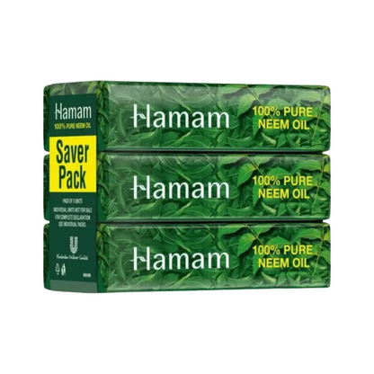 Hamam 100% Pure Neem Oil Soap (3x150g)