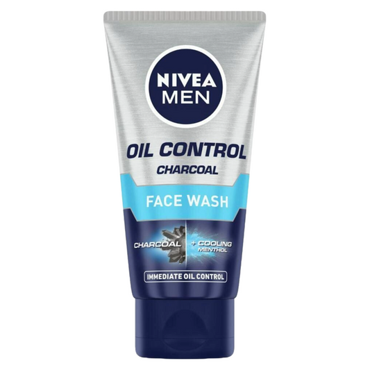 Nivea Men Oil Control Charcoal Cooling Menthol Face Wash 100g