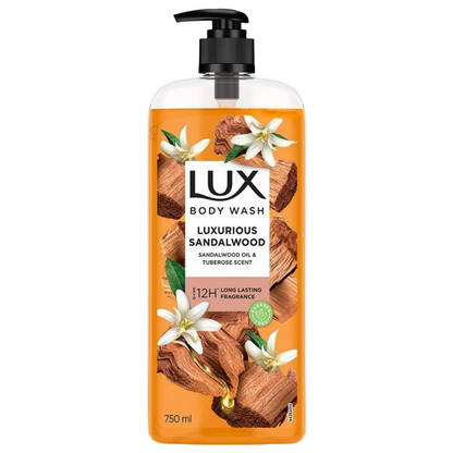 Lux Luxurious Sandalwood Oil & Tuberose Scent Body Wash 750ml