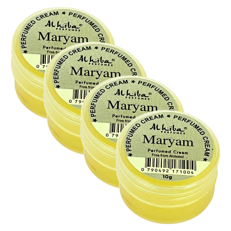 Al Hiba Maryam Perfume Body Cream 10g Pack of 4