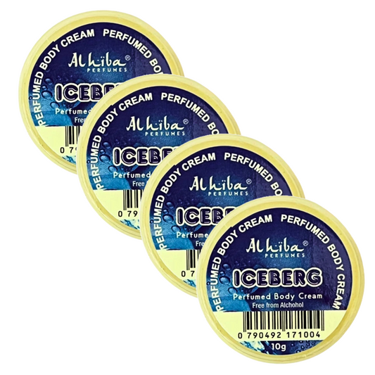 Al Hiba Iceberg Perfume Body Cream 10g Pack of 4