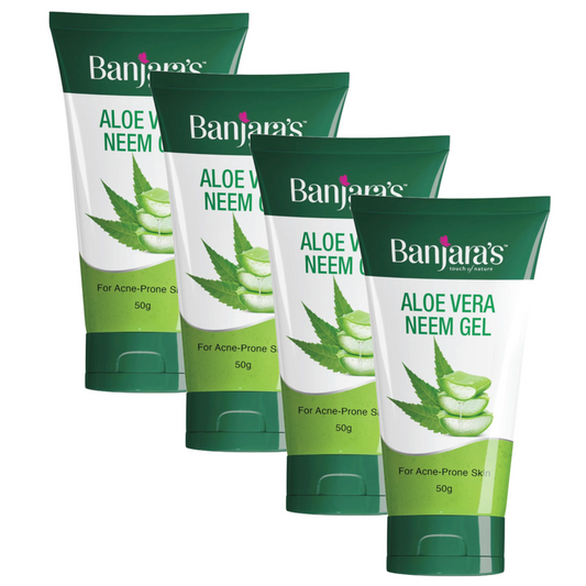 Banjara's Aloe Vera & Neem Gel 50g Pack of 4