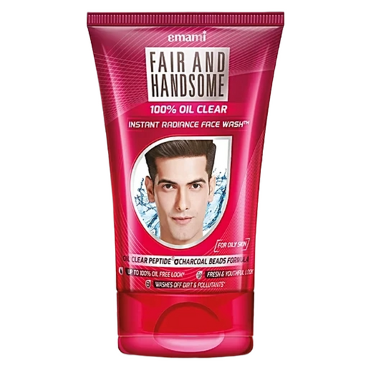 Emami Fair & Handsome 100% Oil Clear Dirt & Pollutants Face Wash 25g