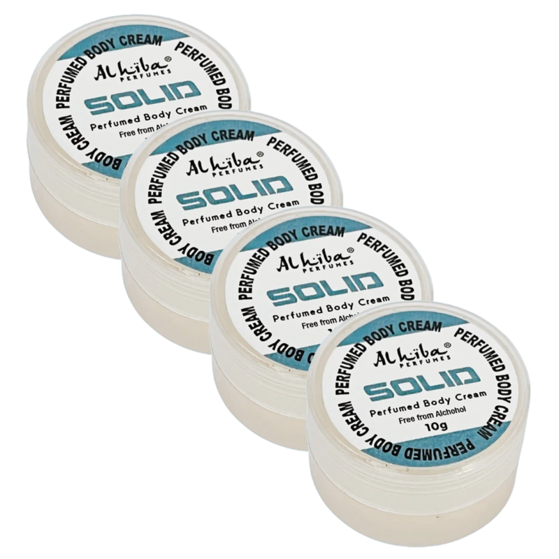 Al Hiba Solid Perfume Body Cream 10g Pack of 4