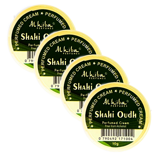 Al Hiba Shahi Oudh Perfume Body Cream 10g Pack of 4