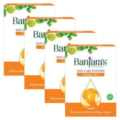 Banjara's Orange Peel Skin Care Powder 100g Pack of 4