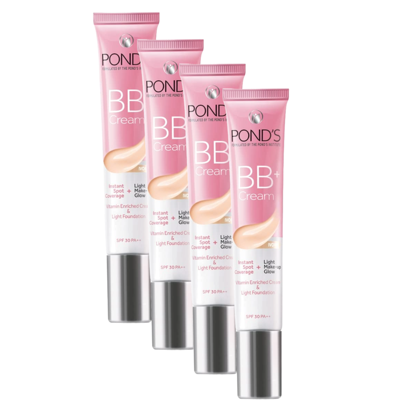 Ponds BB+ Ivory Fairness Cream SPF30 30g (Pack Of 4)