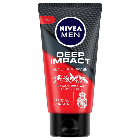 Nivea Men Deep Impact Himalayan Rock Salt Acne Face Wash 100g