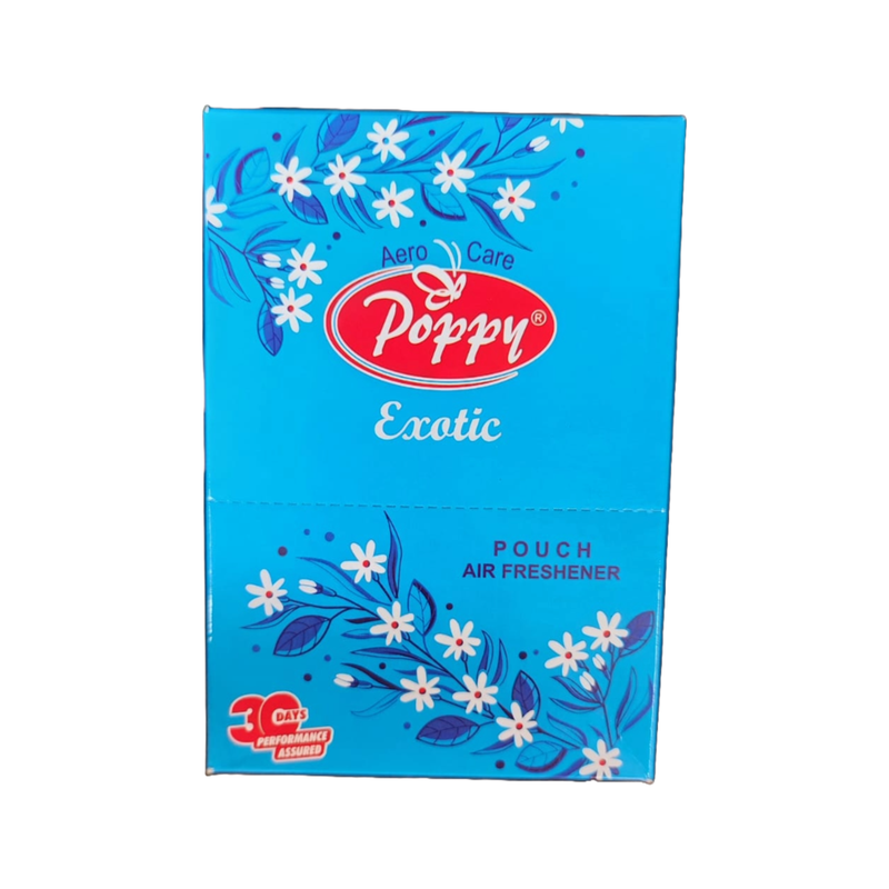 Poppy Natural Fresh Exotic Pouch Air Freshener 6x10g