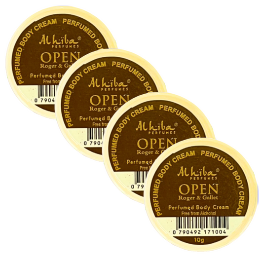 Al Hiba Open Perfume Body Cream 10g Pack of 4