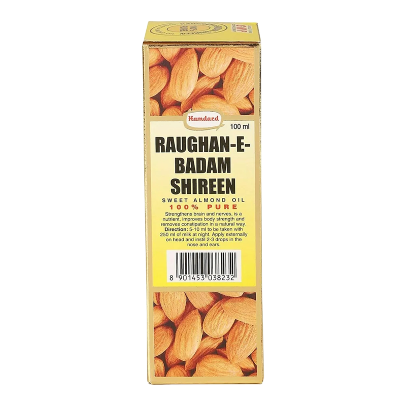 Hamdard Roghan Badam Shirin Sweet Almond 100% Pure 100ml