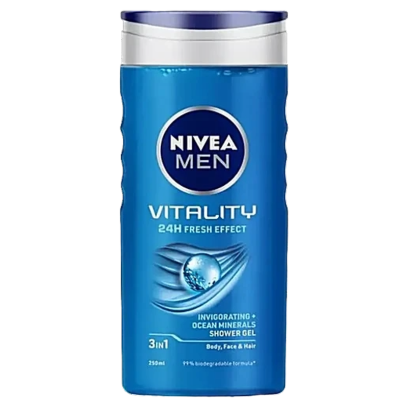 Nivea Men Vitality Invigorating + Ocean Minirals Shower Gel 250ml