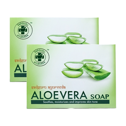 Sadguru Ayurveda Aloevera Soap 75g Pack of 2