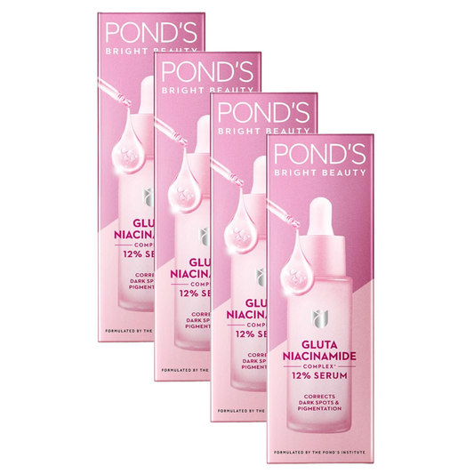 Ponds Bright Beauty Gluta Niacinamide 12% Complex Serum 28ml Pack of 4