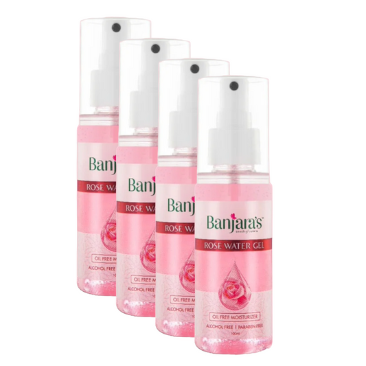 Banjara's Soft & Young Premium Rose Water Gel 100ml Pack of 4