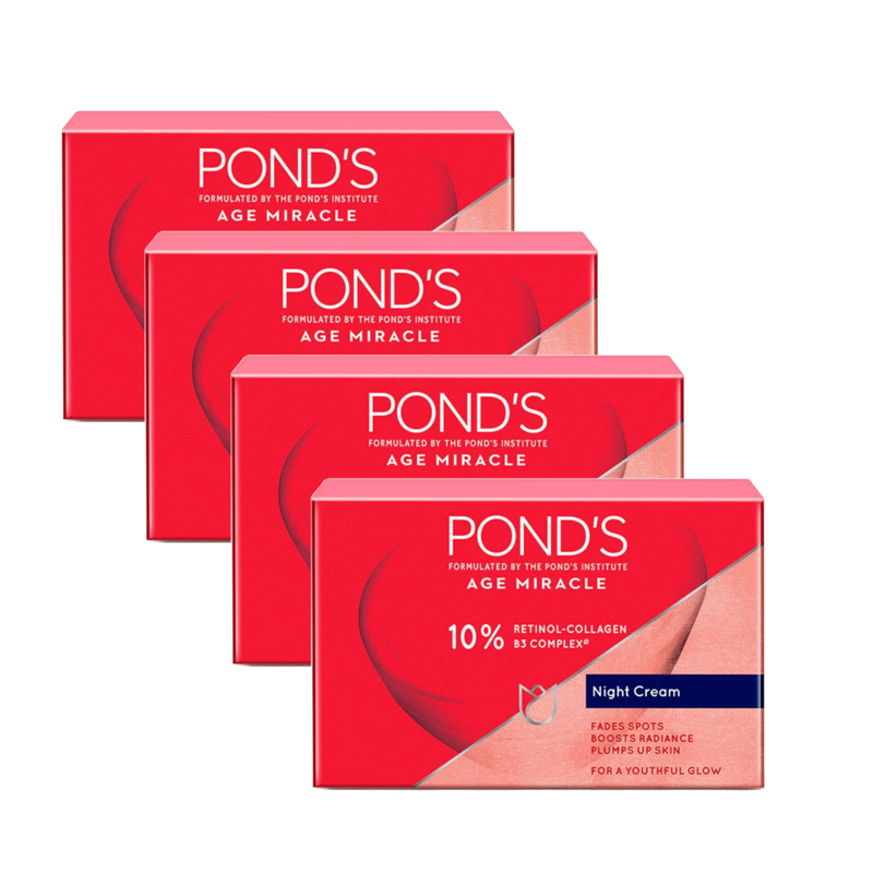 Ponds Age Miracle Youthful Glow Night Cream 50g Pack of 4