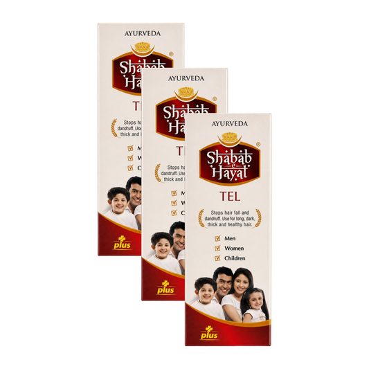 Shabab E Hayat Ayurveda HairFall Tel 25ml Pack of 3