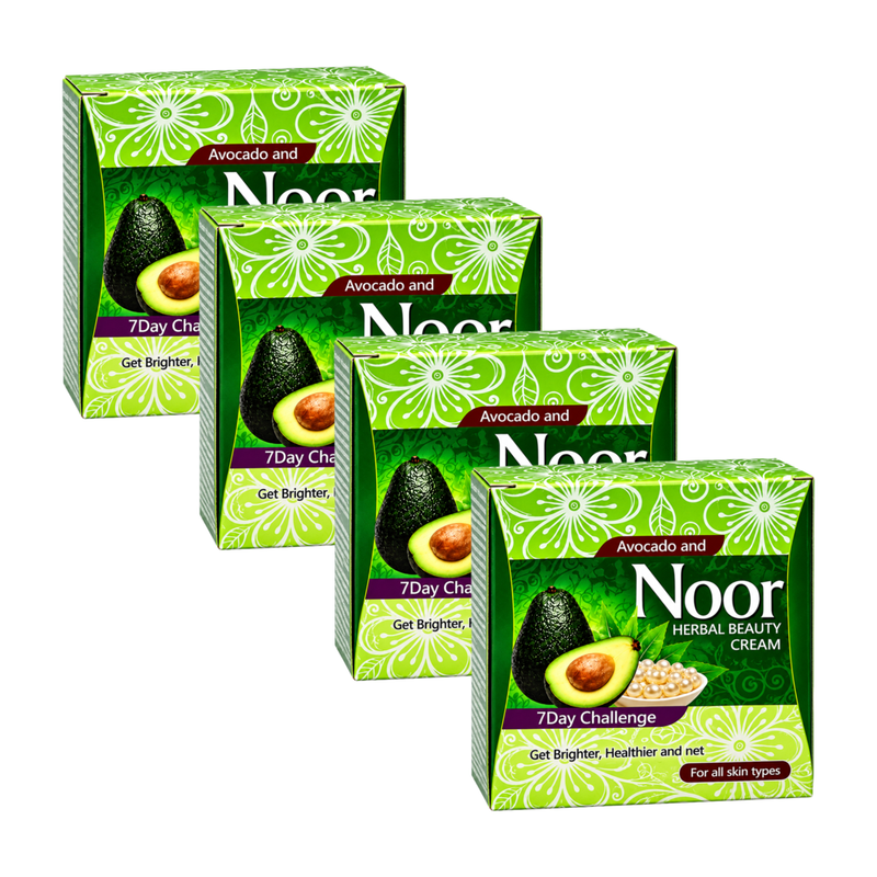 Noor Herbal Beauty Avocado & Aloe Vera Cream 30g Pack of 4