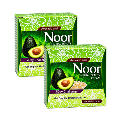 Noor Herbal Beauty Avocado & Aloe Vera Cream 30g Pack of 2