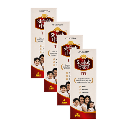 Shabab E Hayat Ayurveda HairFall Tel 25ml Pack of 4