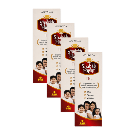 Shabab E Hayat Ayurveda HairFall Tel 25ml Pack of 4
